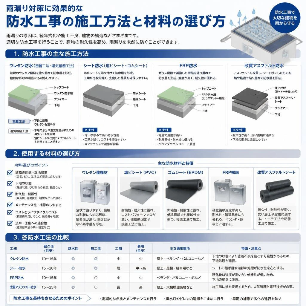 4. 効果的な防水工事の方法