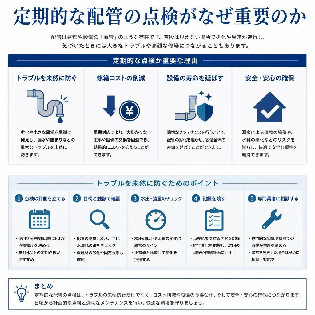配管のチェックが重要な理由