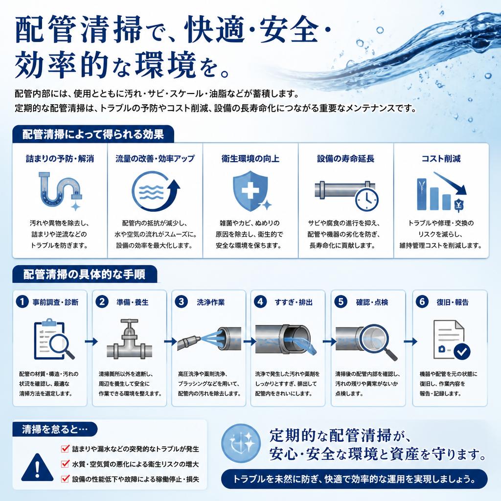 配管清掃の手順と効果