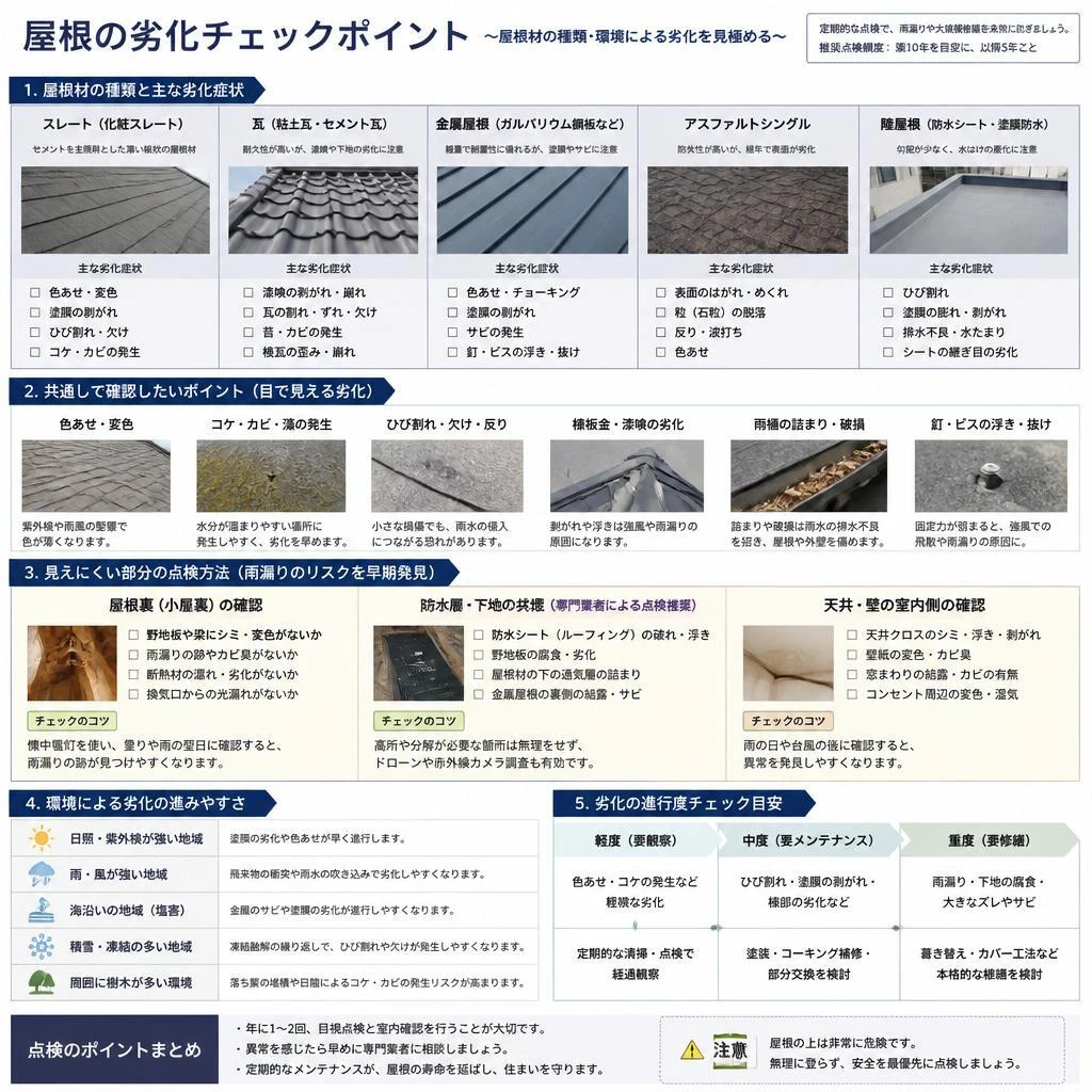 劣化を見逃さないチェックポイント