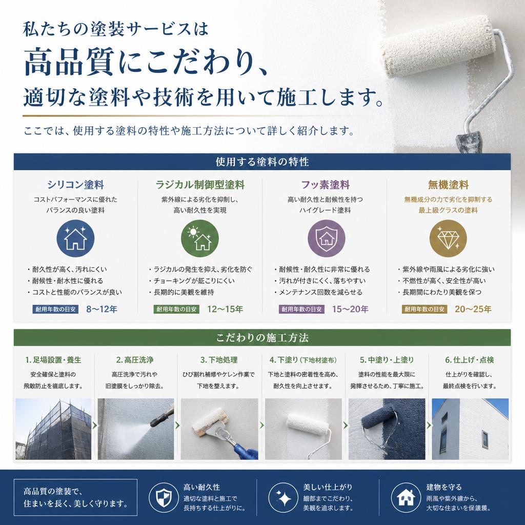 2. 高品質な塗装サービスのご紹介