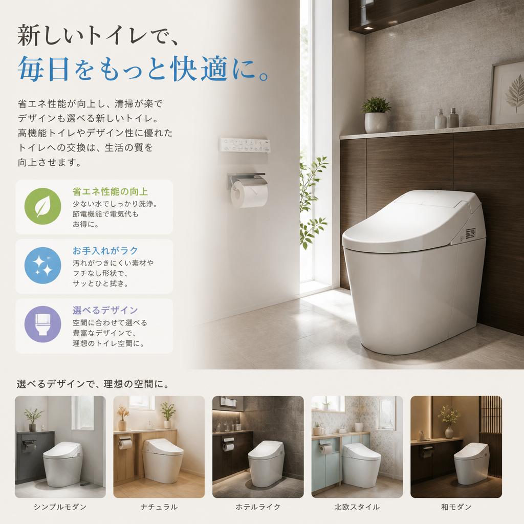 トイレ交換のメリット